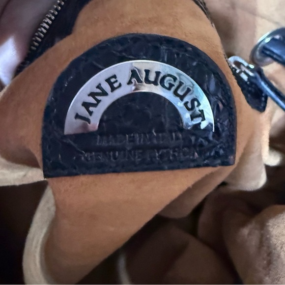 Jane August PYTHON handbag in black - Picture 3 of 6